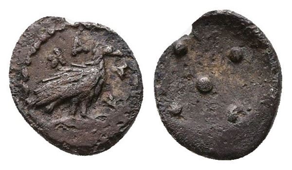 Sicily, Akragas, c. 460-446 BC. AR Pentonkion (7 mm, 0.25 g).  - Auction Greek, Roman and Byzantine Coins	 - Bertolami Fine Art - Prague