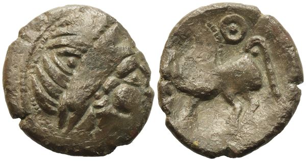 Celtic. Eastern Europe, II-I century BC; Tetradrachm; AR (8,32 g; 25,3 mm)