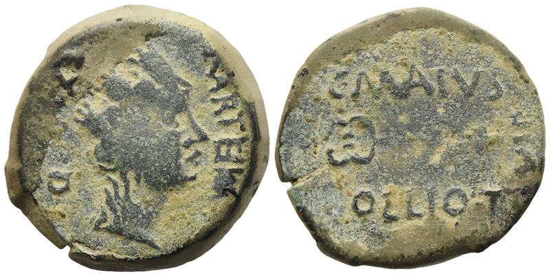 Celtic. Iberia, Carteia, Semis, end of I century BC; Æ (7,55 g; 22,4 mm)