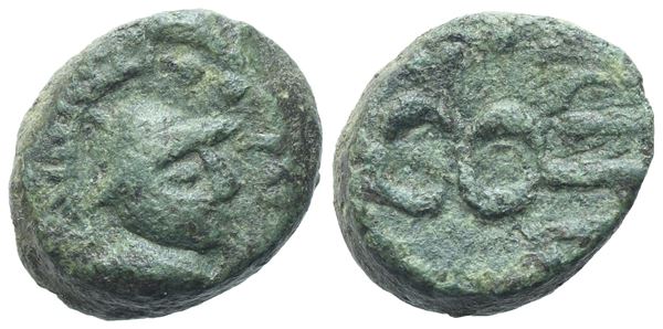 Gaul, Massalia, Bronze, After 49 BC; Æ (2,72 g; 12 mm)