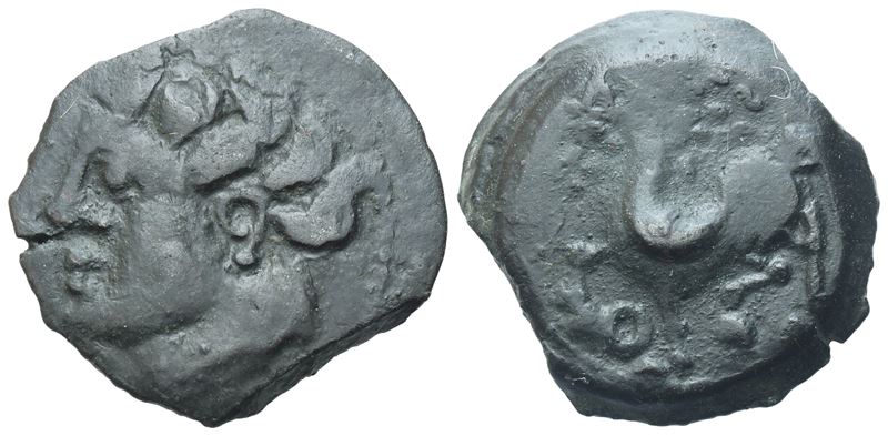 Arvernes (Clermont-Ferrand), Bronze ROAC, 2nd-I century BC; Æ (3,54 g; 16,5 mm)