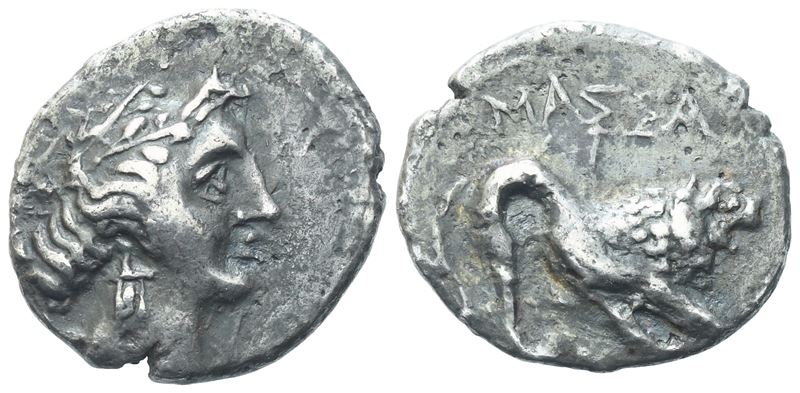 Gaul, Massalia, Light drachm or Tetrobol, 3rd-1st centuries BC; AR (2,59 g; 15,2 mm)