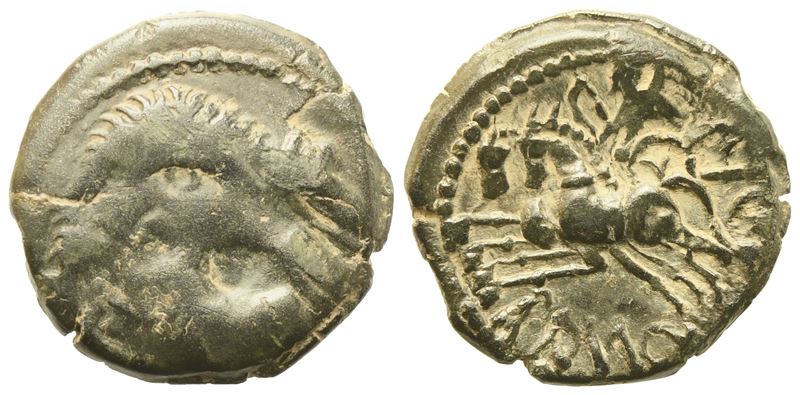 Celtic. Remos, Bronze Unit, mid I century BC; Æ (2,69 g; 15,5 mm)