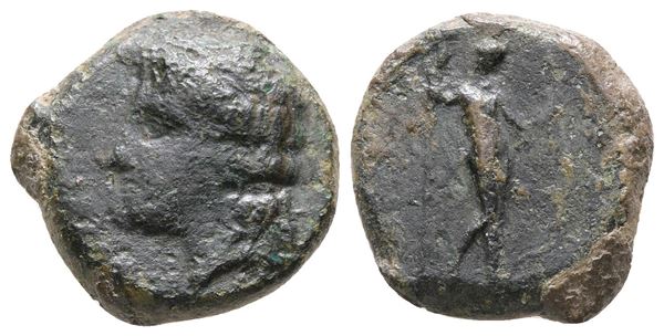 Sicily, Herbita, c. 344/39-337/0 BC. Æ (17 mm, 4.43 g).  - Auction Greek, Roman and Byzantine Coins	 - Bertolami Fine Art - Prague