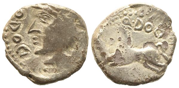 Celtic. Gallia, Sequani,  Quinarius, mid I century BC; AR (1,85 g; 14 mm)