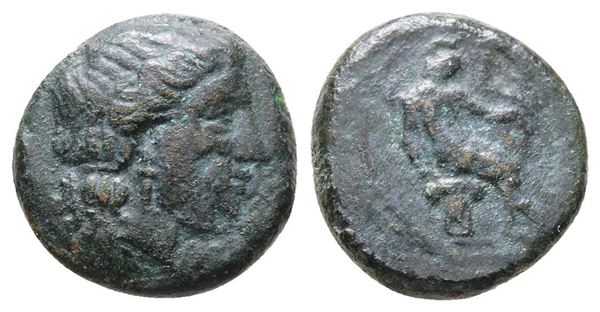 Sicily, Herbita, c. 350 BC. Æ (12 mm, 2.17 g).