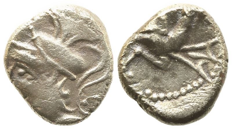 Celtic. Southern Gallia, Allobroges, c. 100-75 BC; Drachm "a l'hippocampe" type; AR (2,19 g; 12,7...