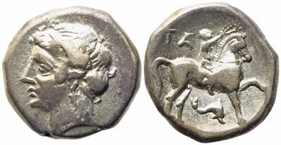 Calabria, Tarentum (C. 280-228 Bc), Nomos; Ar (7,23 G; 19,2 MM)