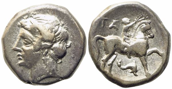 Calabria, Tarentum (c. 280-228 BC), Nomos; AR (7,23 g; 19,2 mm)