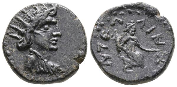 Sicily, Entella. L. Sempronius Atratinus, c. 36 BC. Æ (22 mm, 7.59 g).
