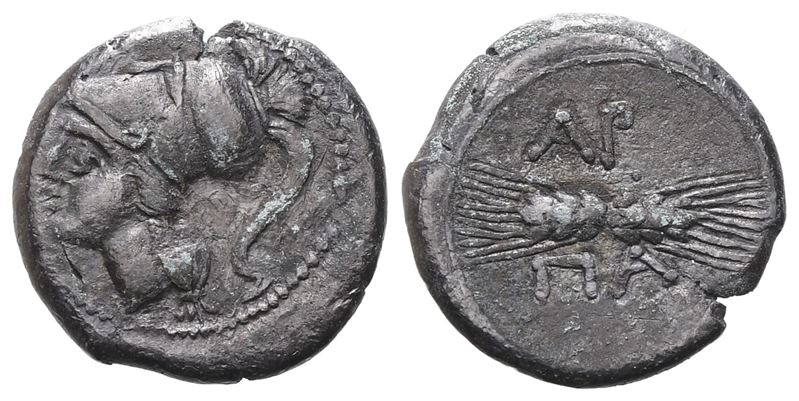 Northern Apulia, Arpi, C. 215-212 Bc. Ar Diobol (13 MM, 1.50 G).