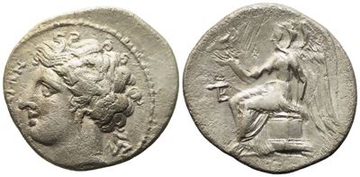 Bruttium, Terina (C. 300 Bc), Tetrobol; Ar (2,05 G; 16,2 MM)