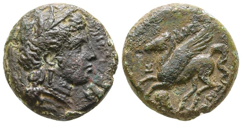 Sicily, Entella. Campanian mercenaries, c. 307-305 BC. Æ (22 mm, 8.30 g).