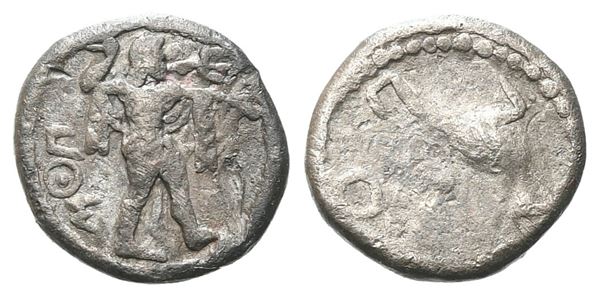 Northern Lucania, Poseidonia, c. 530-500 BC. AR Obol (9 mm, 0.61 g).