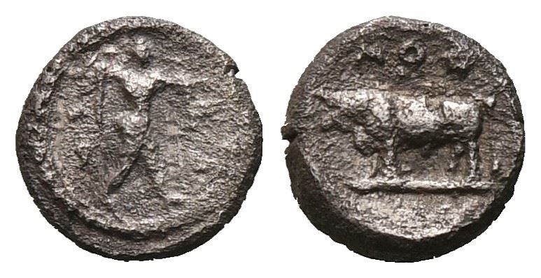 Northern Lucania, Poseidonia, C. 445-420 Bc. Ar Hemiobol (6 MM, 0.30 G).