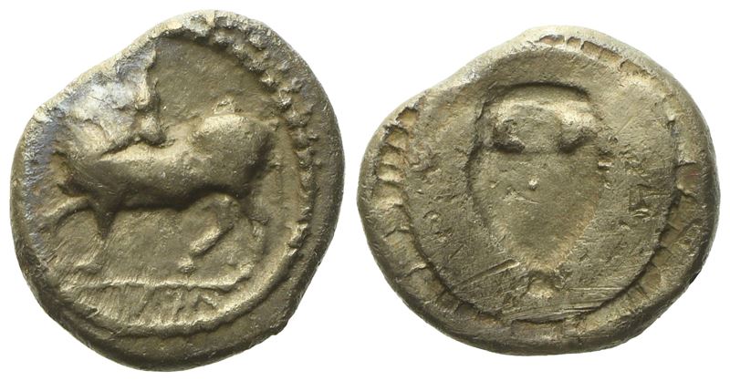 Lucania, Sybaris (C. 510-475 Bc), Triobol; Ar (1,23 G; 11,6 MM)