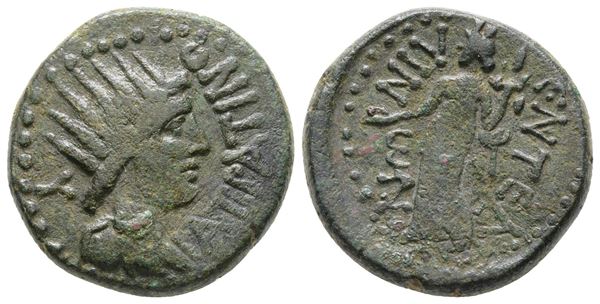 Sicily, Entella. L. Sempronius Atratinus, c. 36 BC. Æ (22 mm, 9.42 g).