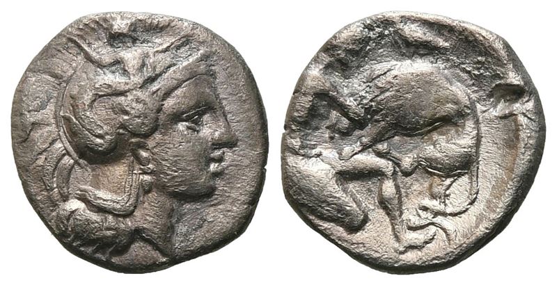 Southern Apulia, Tarentum, C. 325-280 Bc. Ar Diobol (11 MM, 0.80 G).