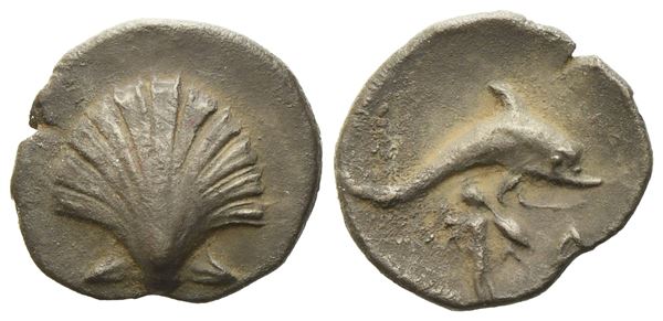 Calabria, Tarentum (c. 325-280), Litra; AR (0,75 g; 11 mm)