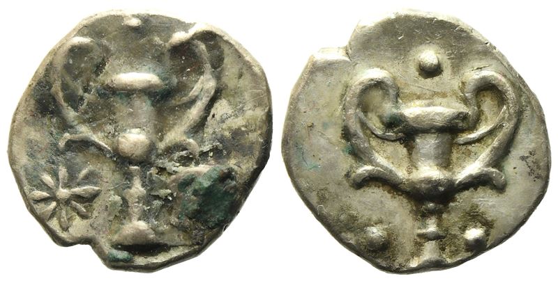 Calabria, Tarentum (C. 280-228 Bc), Obol; Ar (0,76 G; 10 MM)
