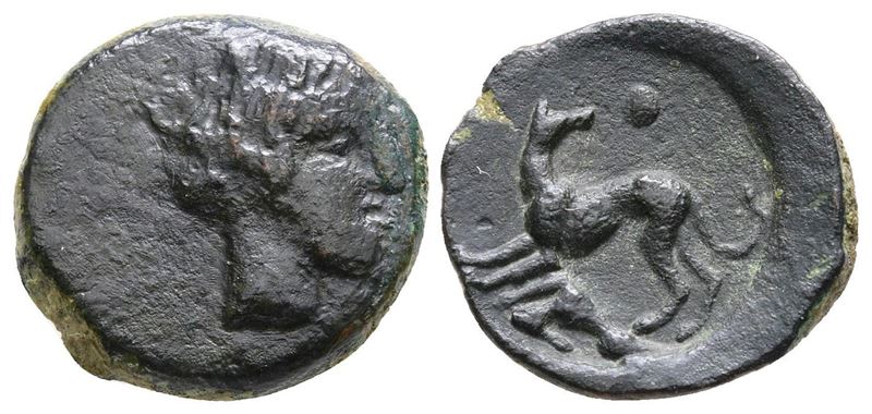 Sicily, Eryx, c. 400-390 BC. Æ (15 mm, 2.70 g).