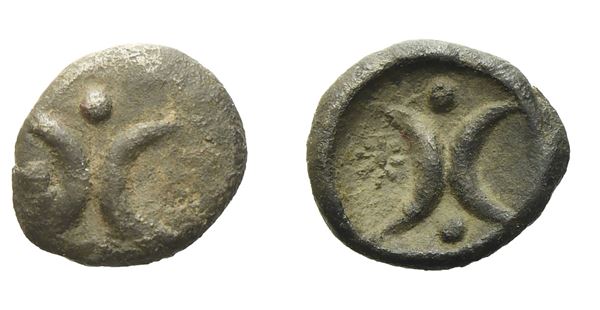 Calabria, Tarentum (c. 280-228 BC), Hemiobol; Æ (0,26 g; 7,2 mm)