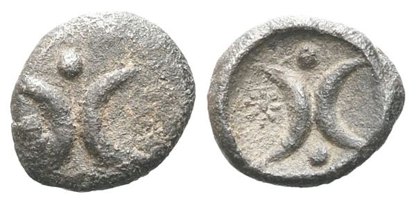 Southern Apulia, Tarentum, c. 280-228 BC. AR Hemiobol (7 mm, 0.26 g).