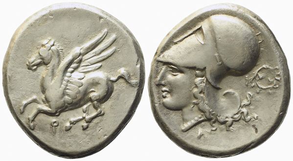 Corinthia, Corinth (c. 345-307 BC), Stater; AR (8,60 g; 22,5 mm)