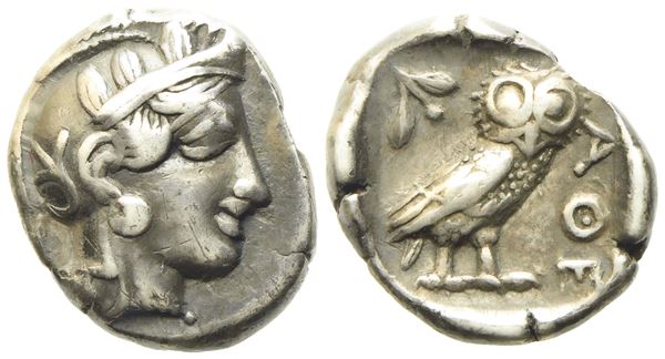 Attica, Athens (c. 403-368 BC), Drachm; AR (4,21 g; 15,5 mm)