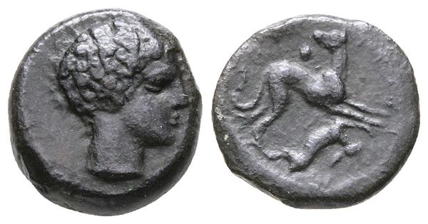 Sicily, Eryx, c. 400-390 BC. Æ Hexas (14 mm, 2.95 g).  - Auction Greek, Roman and Byzantine Coins	 - Bertolami Fine Art - Prague