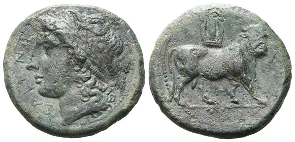 Northern Campania, Cales, c. 265-240 BC. Æ (21 mm, 6.56 g).  - Auction GREEK & ROMAN PROVINCIAL COINS AND NUMISMATIC LITERATURE Including a wide selection of Alexandrian Coins from the Dattari Collection - Bertolami Fine Art - Prague