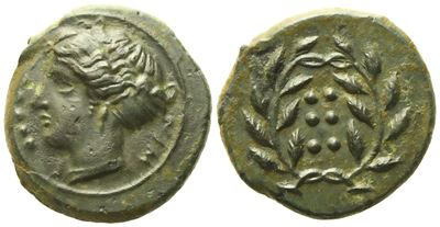 Sicily, Himera (C. 415-409 Bc), Hemilitron; Æ (3,86 G; 17,2 MM)