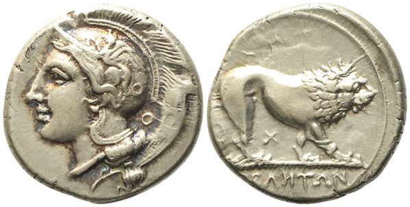 Lucania, Velia (c. 340-334 BC), Nomos; AR (7,75 g; 21 mm)