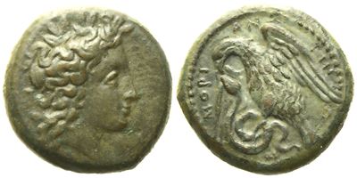 Sicily, Morgantina (C. 339/8-317 Bc), Hemilitron; Æ (7,77 G; 20 MM)