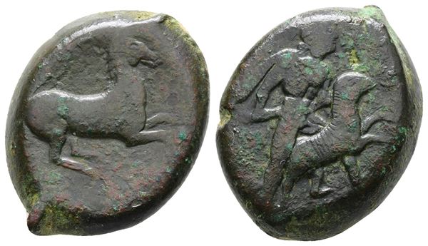 Sicily, Gela, c. 339-310 BC. Æ (23 mm, 17.78 g).