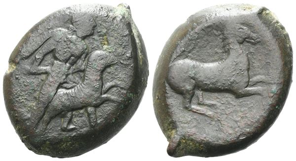 Sicily, Gela, c. 339-310 BC. Æ (23 mm, 17.78 g).