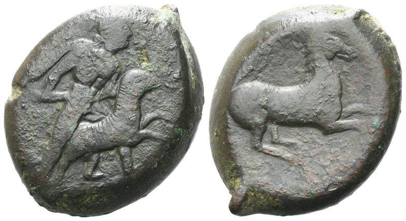 Sicily, Gela, c. 339-310 BC. Æ (23 mm, 17.78 g).