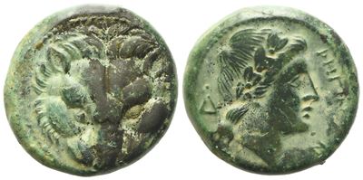Bruttium, Rhegion (C. 351-280 Bc), Æ (8,92 G; 20,2 MM)