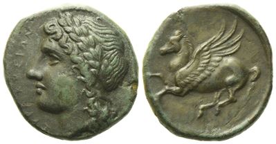Sicily, Syracuse, (317-289 Bc), Æ (3,88 G; 18 MM)