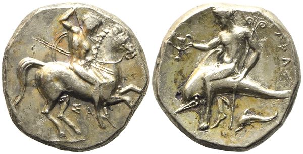 Calabria, Tarentum (c. 332-302), Nomos; AR (6,24 g; 20 mm)