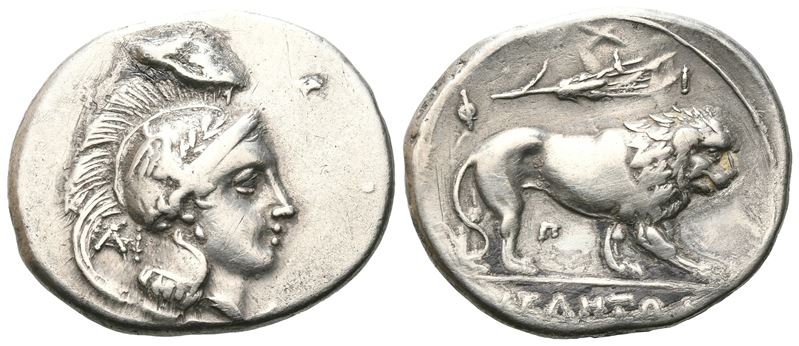Northern Lucania, Velia, C. 300-280 Bc. Ar Didrachm (23 MM, 7.36 G).