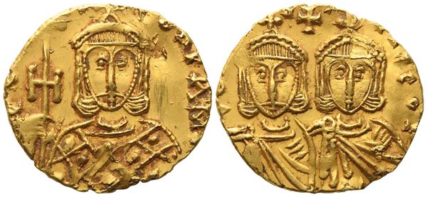 Constantine V Copronymus (741-775), with Leo IV, Solidus; AV (3,94 g; 20,3 mm)