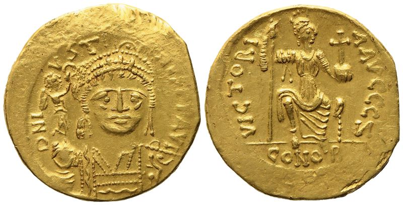 Justin II (565-578), Solidus; AV (4,42 g; 19 mm)
