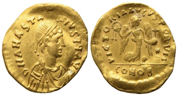 Anastasius (491-518), Tremissis; AV (1,26 g; 14,2 mm)