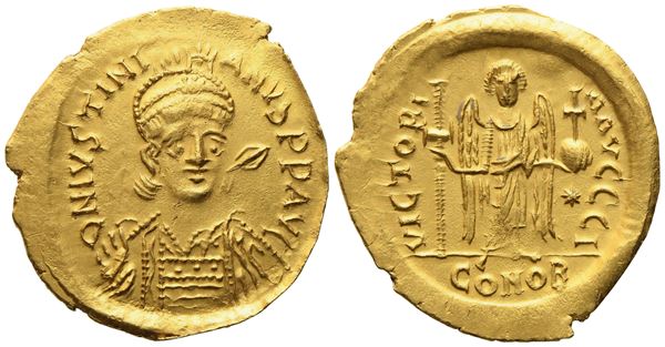 Justinian I (527-565), Solidus; AV (4,13 g; 21,5 mm)