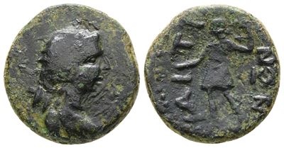 Sicily, Iaitos, C. 2nd Century Bc. Æ (21 MM, 6.14 G).