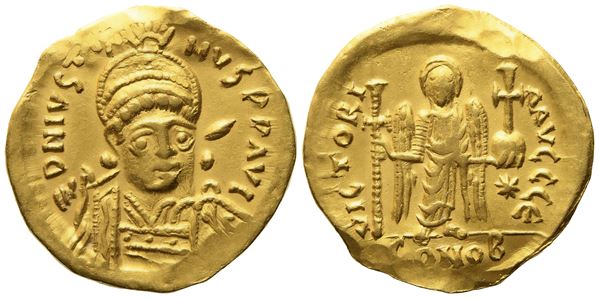 Justin I (518-527), Solidus; AV (3,73 g; 20 mm)