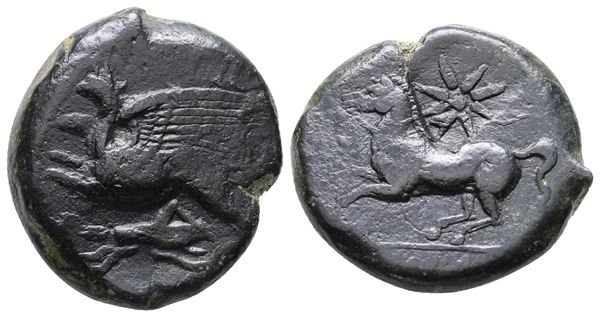 Sicily, "Kainon", c. 360-340 BC. Æ (22 mm, 10.94 g).