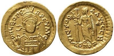 Leo i (457-474), Solidus, Constantinople, 457-468; Av (4,48 G; 20,8 MM; 6 H)
