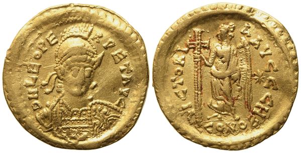 Leo I (457-474), Solidus, Constantinople, 457-468; AV (4,41 g; 20,8 mm; 6 h) 